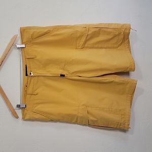 LRG gold cargo shorts, Men's size 36